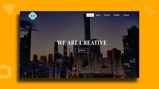 How to Create a Website using HTML and CSS  Homepage Design [upl. by Lenard586]