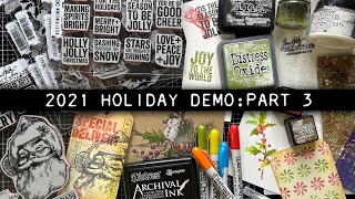 Tim Holtz Holiday Part 3 2021 [upl. by Anelaf]