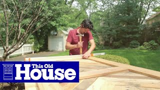 How to Build a Sliding Barn Door  This Old House [upl. by Alorac581]