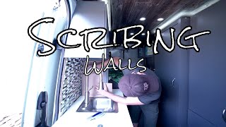 How to Scribe a Wall in a DIY Campervan [upl. by Dunkin51]