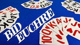 How To Play Euchre  Bid  Card Games [upl. by Arocat]