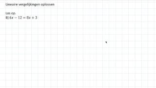 Lineaire vergelijkingen oplossen 3 HAVO amp 3 VWO [upl. by Lettig]