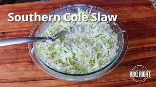 Southern Cole Slaw Recipe  HowToBBQRight [upl. by Cariotta]