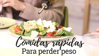 COMIDAS PARA ADELGAZAR  Recetas fáciles y rápidas para perder peso [upl. by Block533]