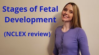 THE STAGES OF FETAL DEVELOPMENT  NCLEX REVIEW [upl. by Marilin]