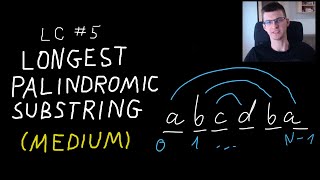 Leetcode problem Longest Palindromic Substring two solutions [upl. by Youlton]