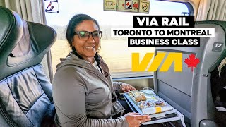 Via Rail Toronto To Montreal In Business Class  Corridor Service [upl. by Neuberger]