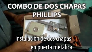 CÓMO INSTALAR DOS CHAPAS EN UNA PUERTA METÁLICA [upl. by Einnaoj]