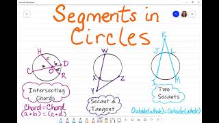 Segments in Circles [upl. by Htnicayh]