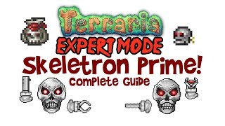 Terraria Skeletron Prime Guide Expert Mode amp Normal Too Drops Arena All Classes amp Platforms [upl. by Elatnahs]