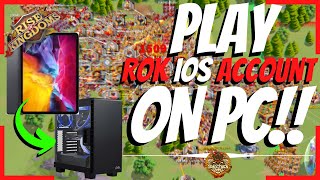 PLAY iOS RoK ON PC Walkthrough on how to do it and TEASER  Rise of Kingdoms [upl. by Anaiuq]