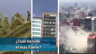 Estos son los sismos más fuertes que han golpeado a México [upl. by Nodnarbal966]