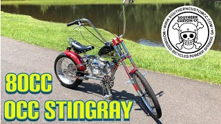 OCC Schwinn Stingray 80cc Chopper Build by Southern Custom CC [upl. by Onida]