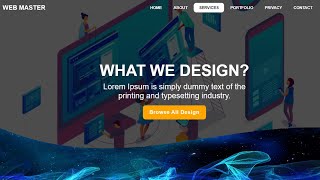 How to Make a Responsive Homepage Using HTML and CSS [upl. by Jovita]