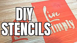 Easy DIY  Create Your Own Custom Stencils for Crafting [upl. by Ydac235]