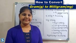 Conversion of Gram To Milligram  Gram to Milligram  How To Convert Gram To Milligram  g to mg [upl. by Ibbor]