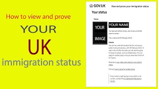 How to view and prove your immigration status in UK [upl. by Karoline]