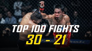 ONE Championship’s Top 100 Fights  30  21 [upl. by Lorollas]