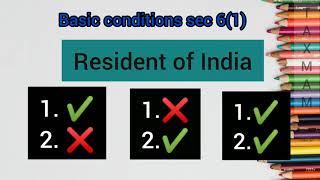 Residential status Income Tax part1 in English  meaning and Basic conditions for BcomIPCCCSCMA [upl. by Inverson]