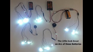 Running Mini LED Lights What is the Best Battery to Use [upl. by Ahtelrac]