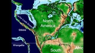 Plate Tectonic Evolution of North America  Scotese Animation [upl. by Idnir]