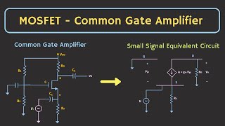 MOSFET Common Gate Amplifier Small Signal Analysis Explained [upl. by Enamart]