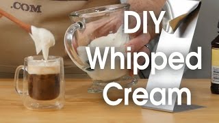 DIY whipped cream in 60 seconds [upl. by Leunam]