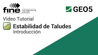 GEO5 Tutoriales Introducción a Estabilidad de Taludes [upl. by Yaja]