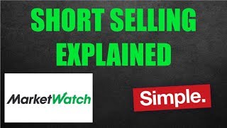 MarketWatch Stock Game Short Selling Explained For Beginners [upl. by Yelreveb]