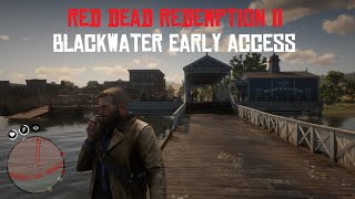 RDR2  How to Explore Blackwater as Arthur as Early as Chapter 2 [upl. by Aem]