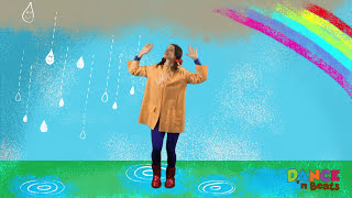 Preschool Learn to Dance Drip Drop Rain [upl. by Eilsil]