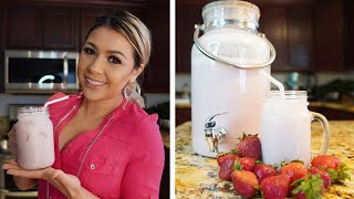 HOW TO MAKE A CREAMY STRAWBERRY AGUA FRESCA [upl. by Blayne]