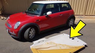 Mini Cooper Headliner Repair  ROOF LINING REMOVAL [upl. by Phillane]