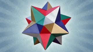 Origami Lesser Stellated Dodecahedron Meenakshi Mukerji [upl. by Ennirac]