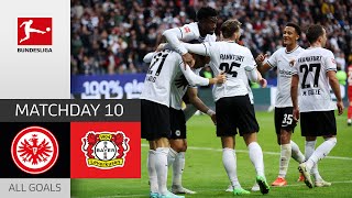 SGE upset Xabi Alonsos Bayer  Frankfurt  Bayer 04 Leverkusen 51  All Goals  MD 10 – Bundesliga [upl. by Launcelot]