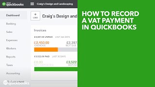 How to record a VAT payment in QuickBooks [upl. by Georgie936]