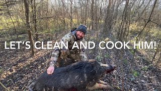 Catch Clean amp Cook MONSTER Wild Boar Feed the hungry [upl. by Nalloh357]