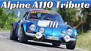 Renault Alpine A110 Tribute Vol1  Rally Circuit amp Hillclimb Actions  18Litre Gr4 16Litre [upl. by Anehsat]