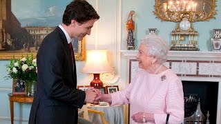 Justin Trudeau meets the Queen [upl. by Tada]