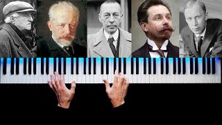 TOP 5 MOST FAMOUS RUSSIAN PIANO PIECES [upl. by Rebmetpes]