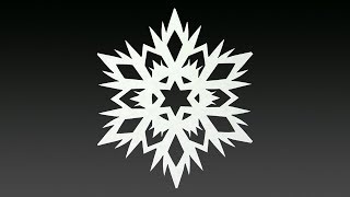 Paper Snowflake Tutorial  How To Make A Snowflake In 5 Minutes [upl. by Nuahsad790]