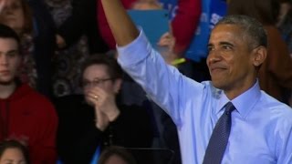 Obama tells story of famed chant Fired up ready to go [upl. by Raleigh]