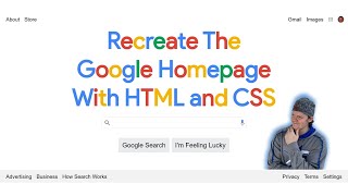 How to Make the Google Home Page with HTML and CSS Flexbox [upl. by Dlabihcra876]