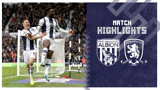 West Bromwich Albion v Middlesbrough highlights [upl. by Boor]