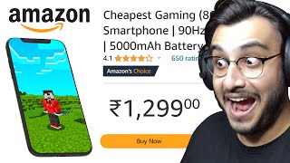 I BOUGHT THE CHEAPEST PHONE FROM AMAZON [upl. by Llewej434]