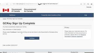 HOW TO APPLY TO CANADA  CREATE GCKEY ACCOUNT  STEP BY STEP [upl. by Oribel]