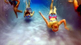 Swimming with YouTubers Scott and Camber [upl. by Ahsinej]