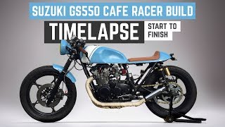 Suzuki GS550 Cafe Racer Build Time Lapse [upl. by Gretna]