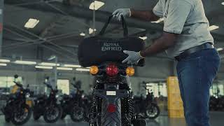 Luggage Mounting  Hunter 350 DIY  RoyalEnfield [upl. by Salmon]