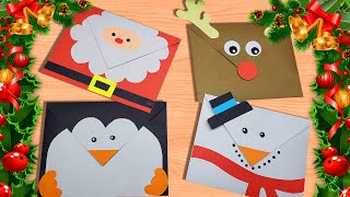 ✨ DIY Sobres navideños  MANUALIDADES NAVIDEÑAS  Envelope for christmas✨ [upl. by Couq]